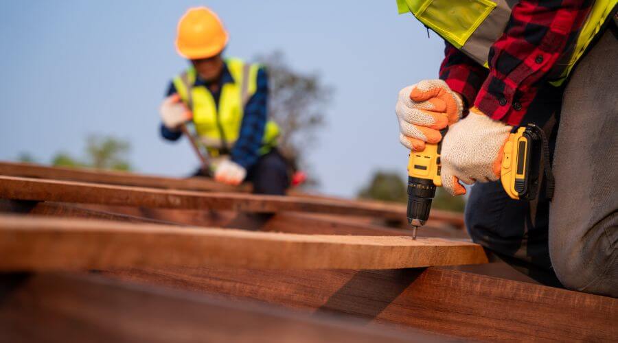 Professional metal roof installation in Angie, LA